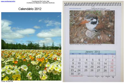 Construmaq São Carlos Calendário 2012